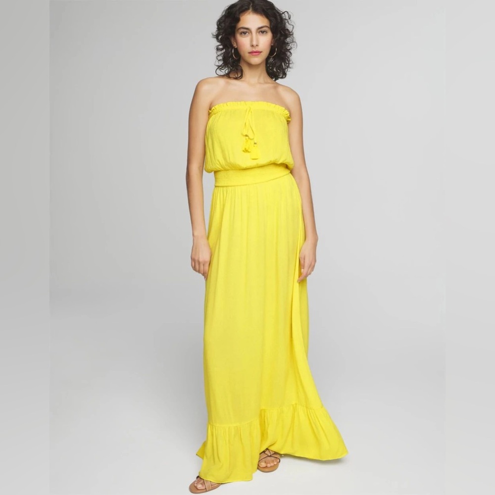 WHBM STRAPLESS MAXI COVERUP